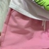 Heart-shaped Pink Leopard short-sleeved suit details Picture